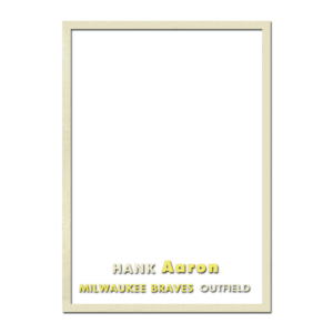 1957 Topps Baseball Blank Template