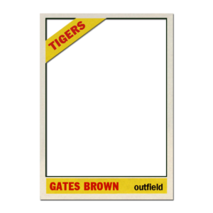 1966 Topps Baseball Blank Template
