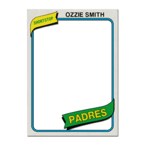 1980 Topps Baseball Blank Template