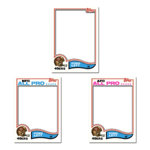 1982 Topps Football Blank Template