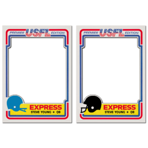 1984 Topps USFL Blank Template
