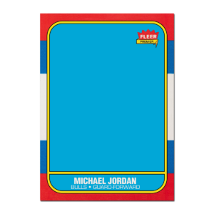 1986-87 Fleer Basketball Blank Template