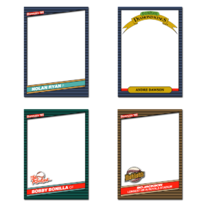 1986 Donruss Baseball Blank Template