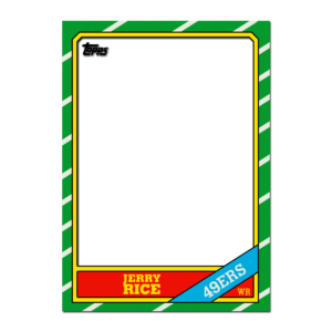 1986 Topps Football Blank Template