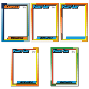 1990 Topps Baseball Blank Template