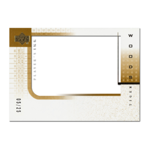 2001 UD Golf Player's Ink Gold Blank Template