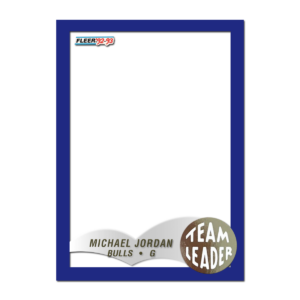 1992-93 Fleer Basketball Team Leader Blank Template