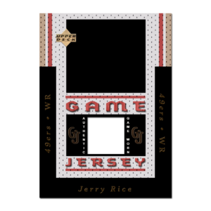 1996 UD Football Game Jersey Blank Template