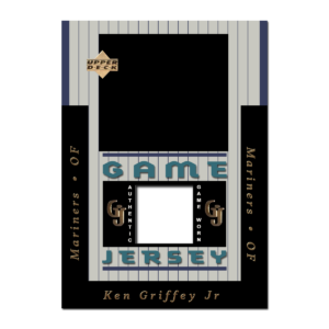 1997 UD Baseball Game Jersey Blank Template