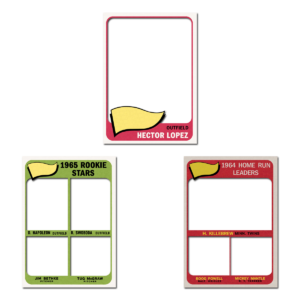 1965 Topps Baseball Blank Template