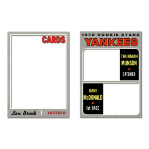 1970 Topps Baseball Blank Template