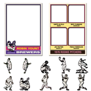 1976 Topps Baseball Blank Template